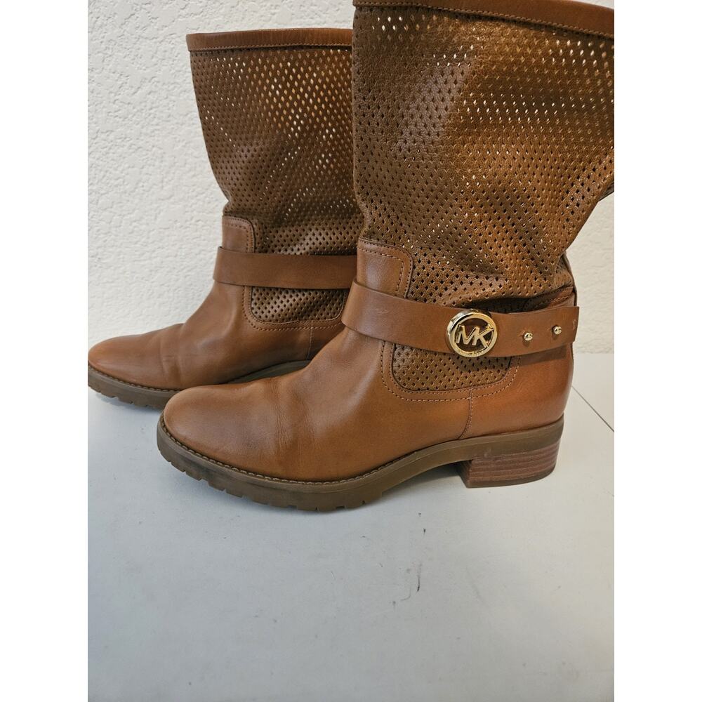 Michael Kors Daria Mid Calf Boots Brown Women's Size 8M - Picture 5 of 13